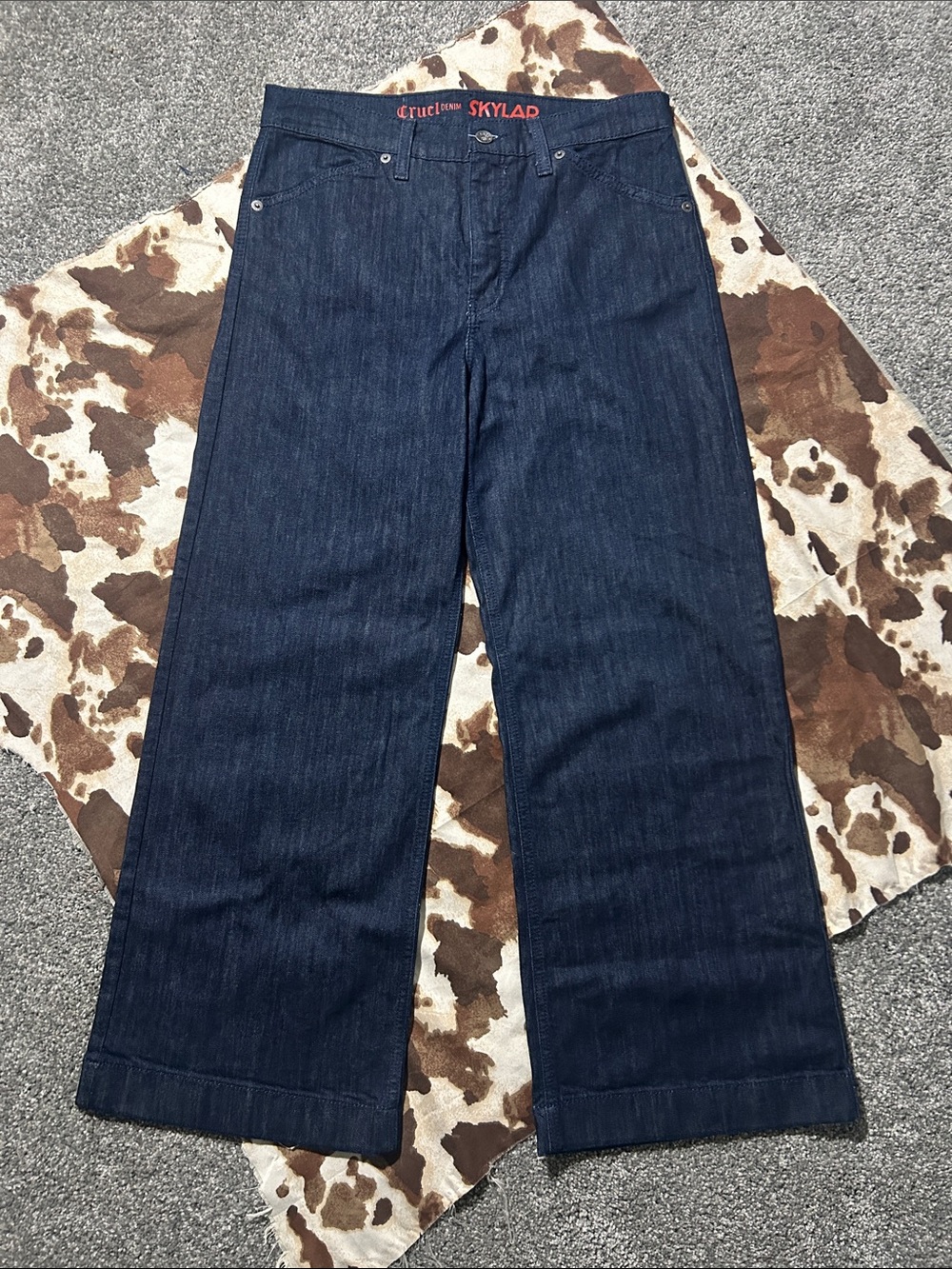Cruel Denim Skylar Bareback Dark Wash Trouser Denim Jeans 36/28